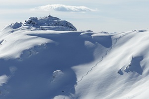 A skiing trail