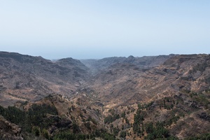 An arid mountainscape