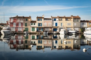 Town of Port Grimaud in winter